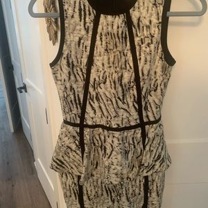 Parker Fitted Abstract Dress